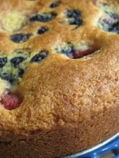 Cornmeal Jag, Featuring Sweet Corn Coffeecake with Mixed Berries