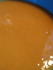 Chilled Mango-Pomegranate-Ginger Soup