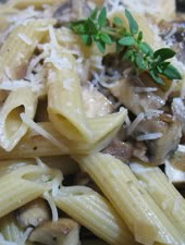Penne with Mushrooms