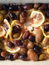 Roasted Olives with Lemon & Thyme