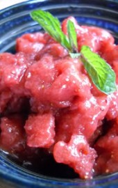 Strawberry-Balsamic Granita