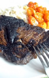 Balsamic-Herb Bison Steak