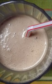 Chocolaty Almond Butter Banana Smoothie