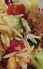 A Greekish Orzo-Tomato Salad