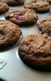 Strawberry Hurricane Muffins
