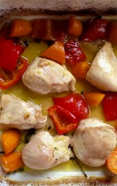 Quick & Lemony, One-Pot Roasted Chicken & Vegetables