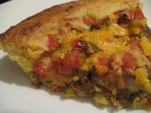 Read more about the article Turkey and Pinto Bean Cornbread Pie: Almost Meatless Potluck Dinner
