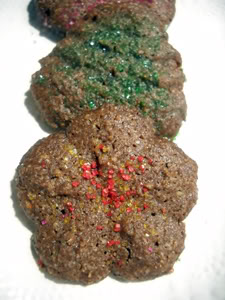 Chocolate-Almond Spritz Cookies