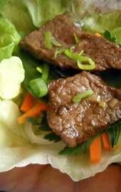 Picky Eater Special: Korean-Style Beef Lettuce Wraps with Ginger-Lime Noodles