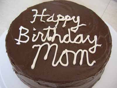 Happy Birthday, Mom! (With a Recipe for Dark Chocolate Layer Cake with Mocha Frosting, Plus Cake Frosting Tips)
