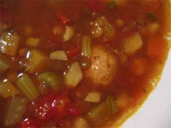 Read more about the article Clean-Out-the-Fridge Lentil Soup with Turkey Meatballs