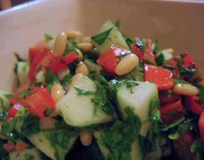 Read more about the article Variations on a Theme: Two Salads with Cucumber, Tomatoes, and Herbs