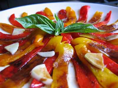 A Mother Recipe: Marinated Roasted Peppers
