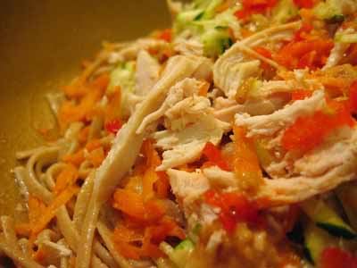 Read more about the article In Which We Play with Leftovers (Sesame Noodles with Shredded Chicken)