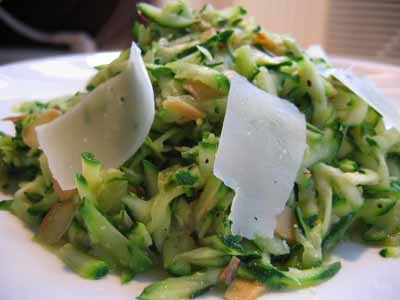 You are currently viewing The Red Cat’s Quick Sauté of Zucchini, Almonds, and Pecorino