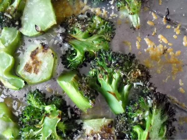 Super-Simple Side: Roasted Broccoli with Lemon & Parmesan