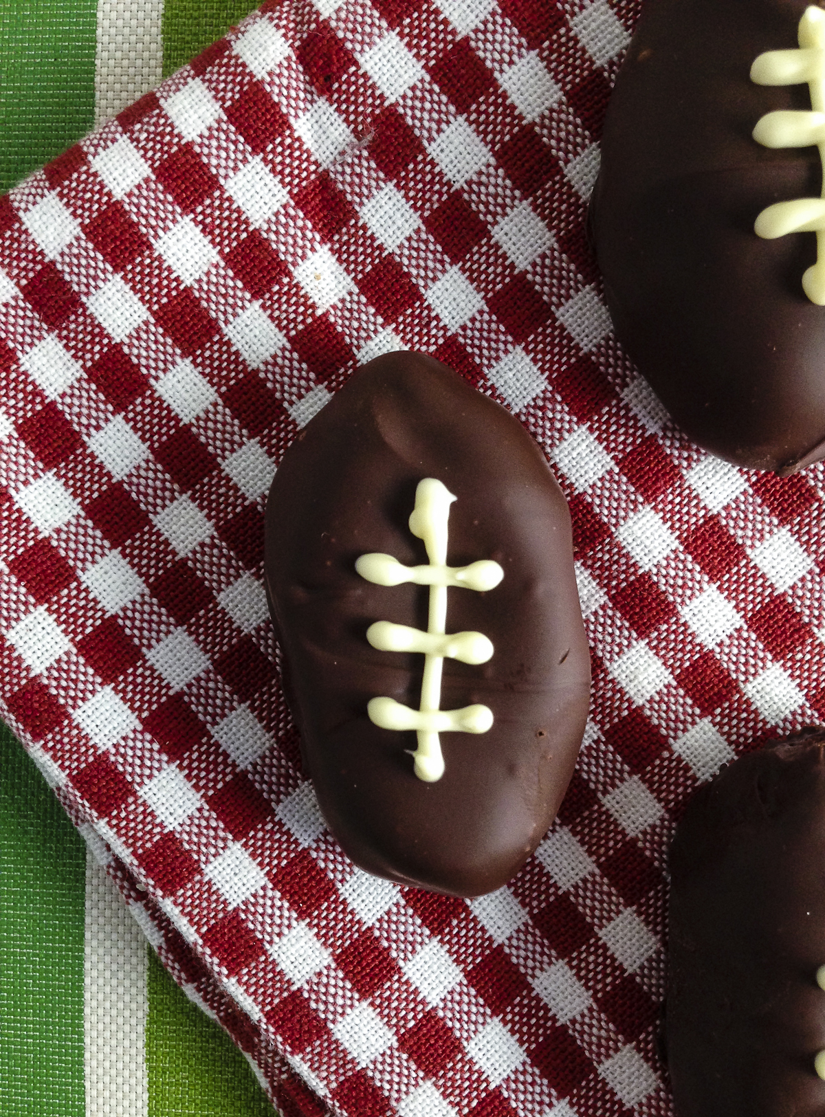 Super Bowl Treat: Cookie Dough Truffle Footballs