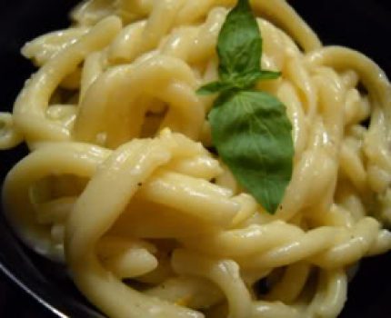recipe for pasta with meyer lemon sauce with just 4 ingredients, ready in under 30 minutes